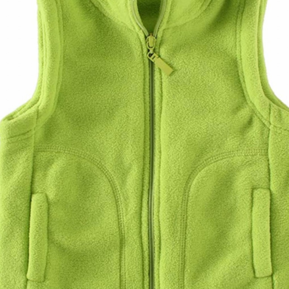 Kid’s Fleece Lime Green Vest.